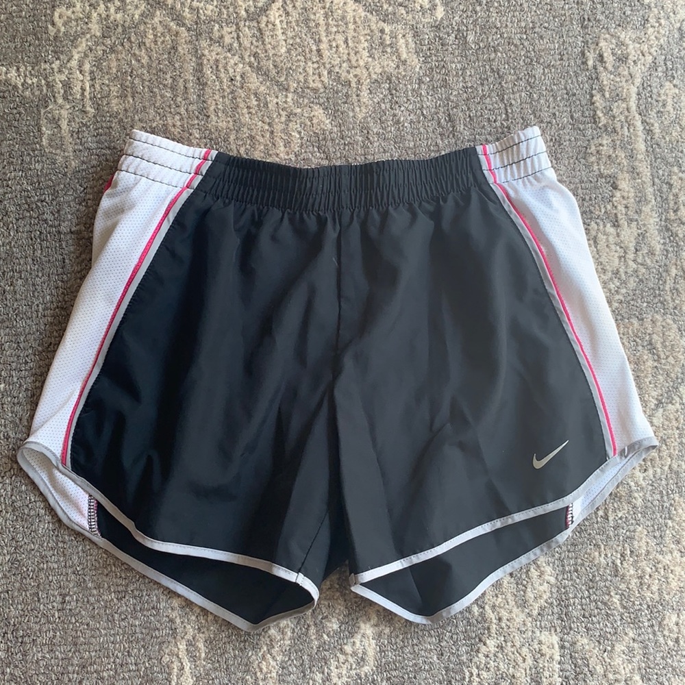 Nike Color-Block Running Shorts in Black/White